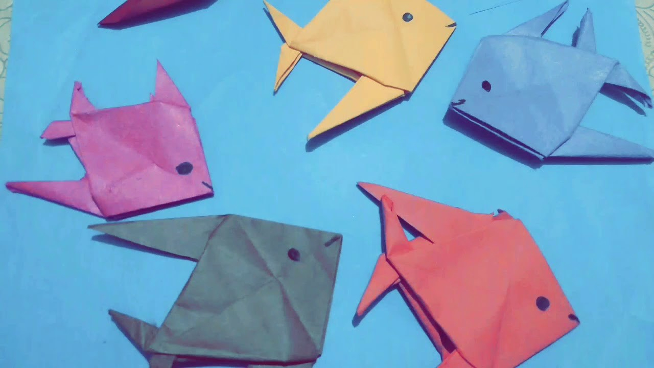 How To Make An Origami Fish Paper Fish Craft Origami Fish Craft Trd Paper Fish How To Make Paper