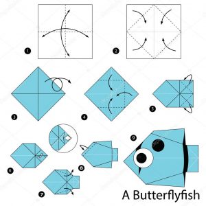 How To Make An Origami Fish Step Step Instructions How To Make Origami A Butterfly Fish