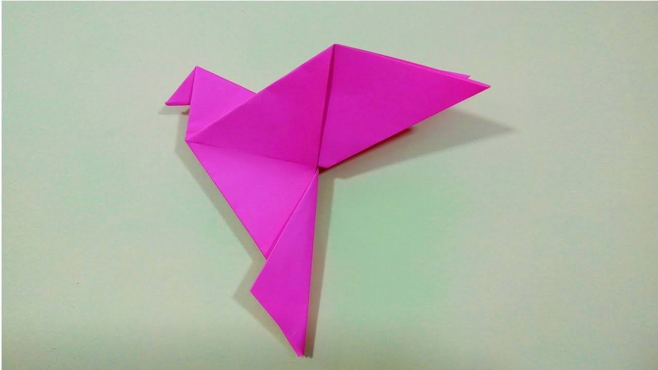 How To Make An Origami Flapping Bird Step By Step How To Make A Paper Bird Origami Flapping Bird Easy Steps