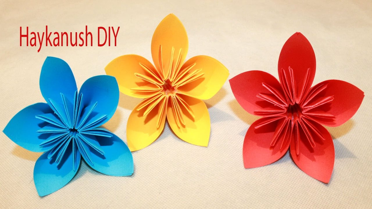 How To Make An Origami Flower Easy How To Make Origami Flowers Easy Origami For Beginners