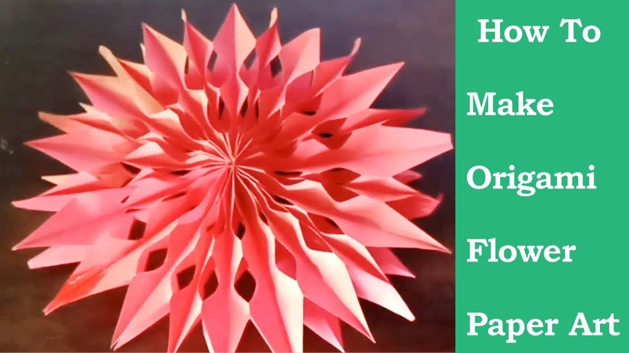 How To Make An Origami Flower Easy Origami Flower How To Make Origami Flower Paper Art Diy Room