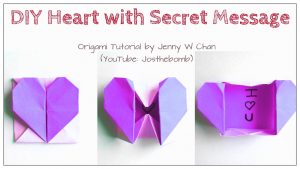 How To Make An Origami Heart Diy Origami Heart Box Envelope With Secret Message Pop Up Heart