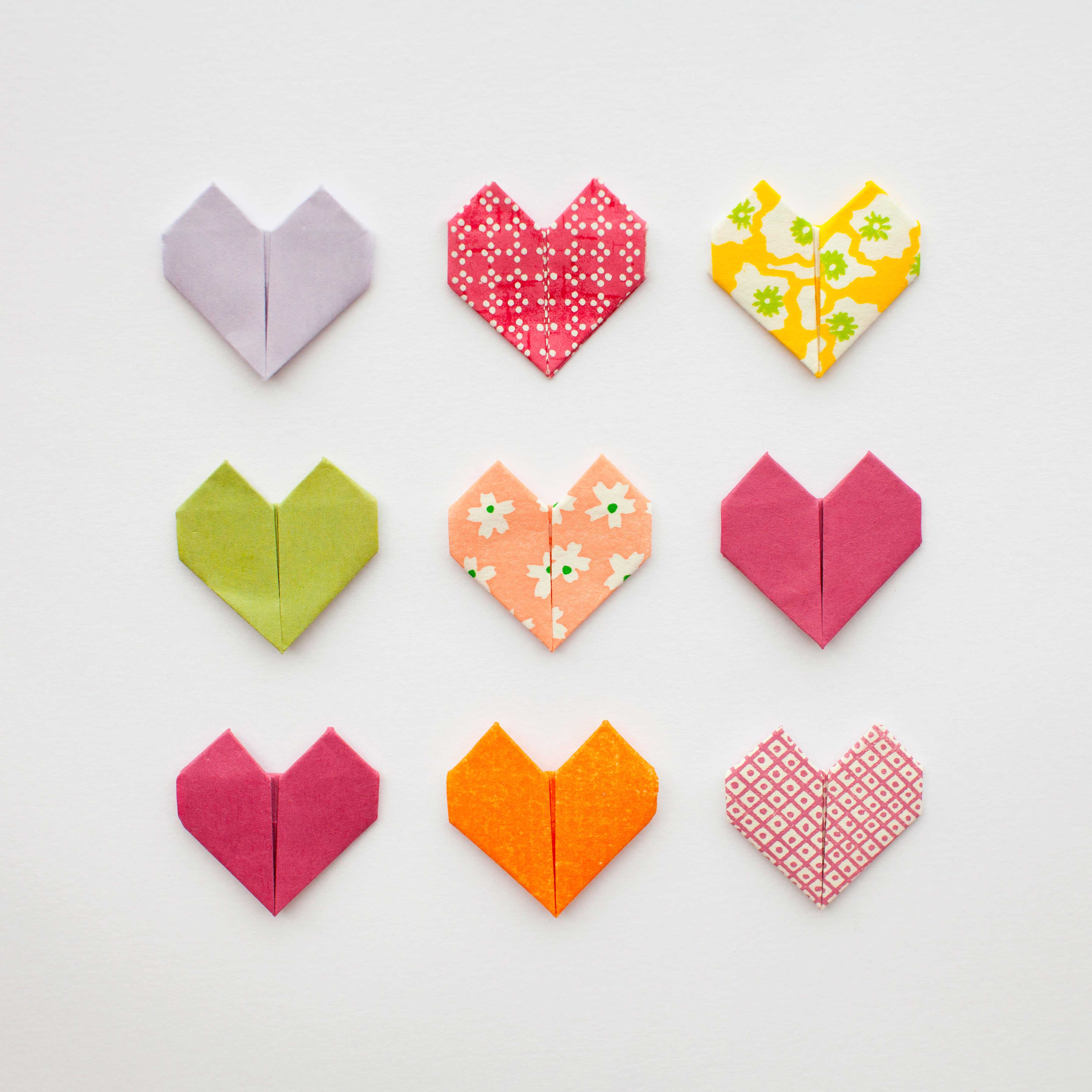 How To Make An Origami Heart Diy Origami Hearts For Valentines Day Paperlust
