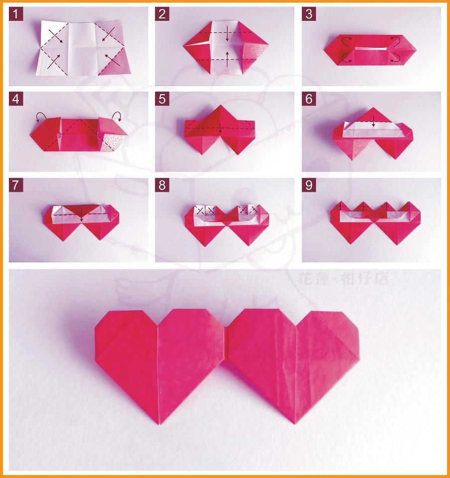 How To Make An Origami Heart How To Fold Double Origami Heart Usefuldiy