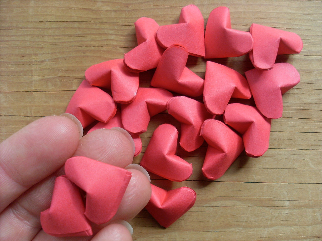 How To Make An Origami Heart Origami Hearts How To Fold An Origami Shape Papercraft On Cut