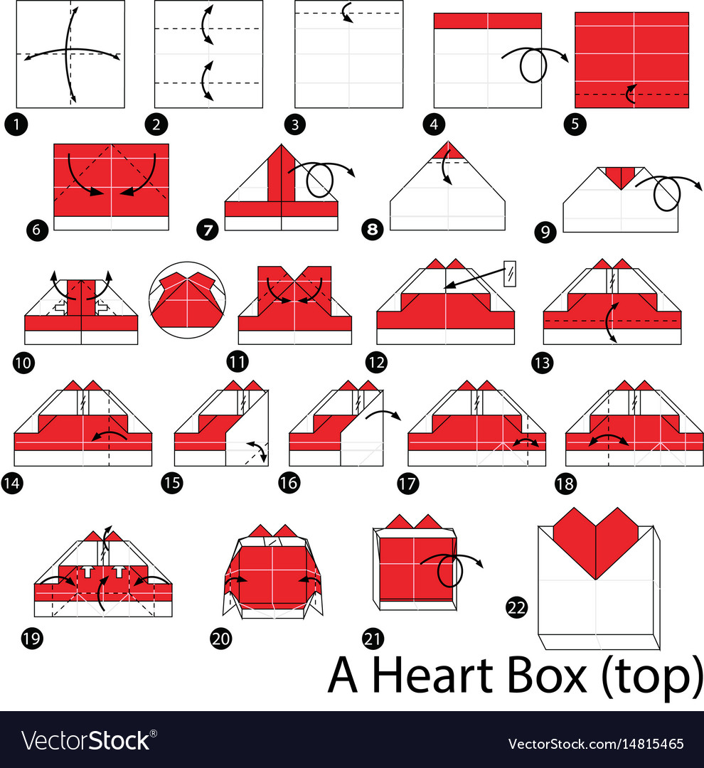 How To Make An Origami Heart Step Instructions How To Make Origami A Heart Box
