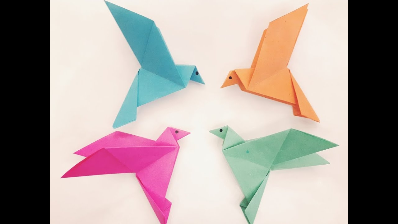 How To Make An Origami How To Make A Paper Bird Easy Origami