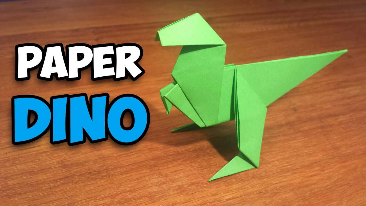 How To Make An Origami How To Make An Easy Origami Dinosaur