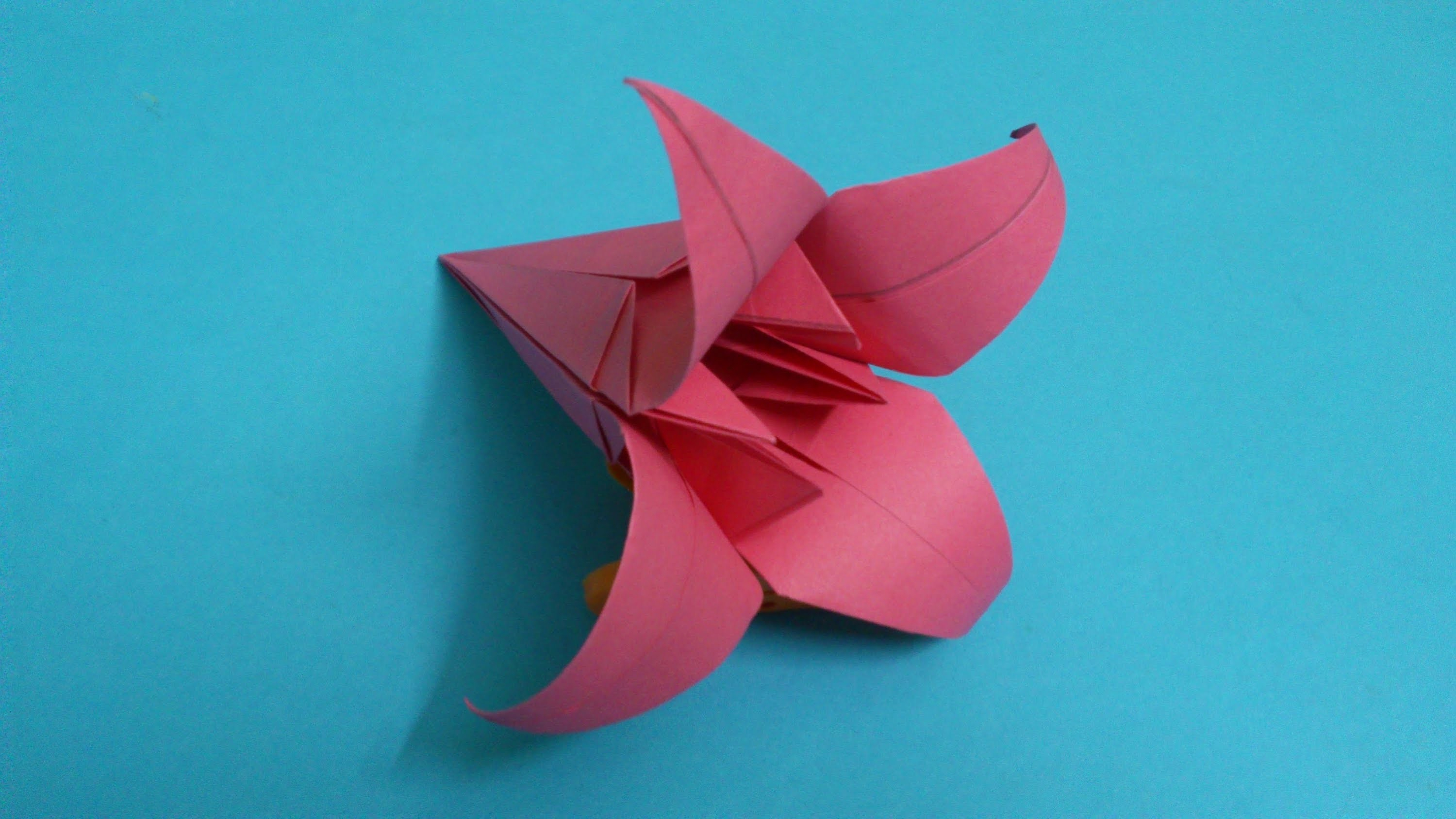 How To Make An Origami Lily Flower How To Make An Origami Lily Flower