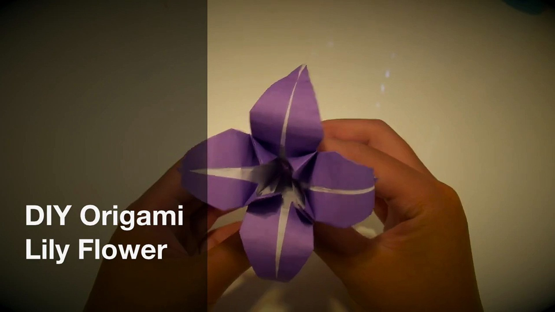 How To Make An Origami Lily Flower How To Make An Origami Lily
