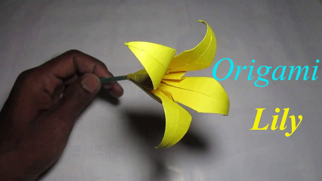 How To Make An Origami Lily Flower Origami Lily Flower How To Make Origami Lily Flower Step Step