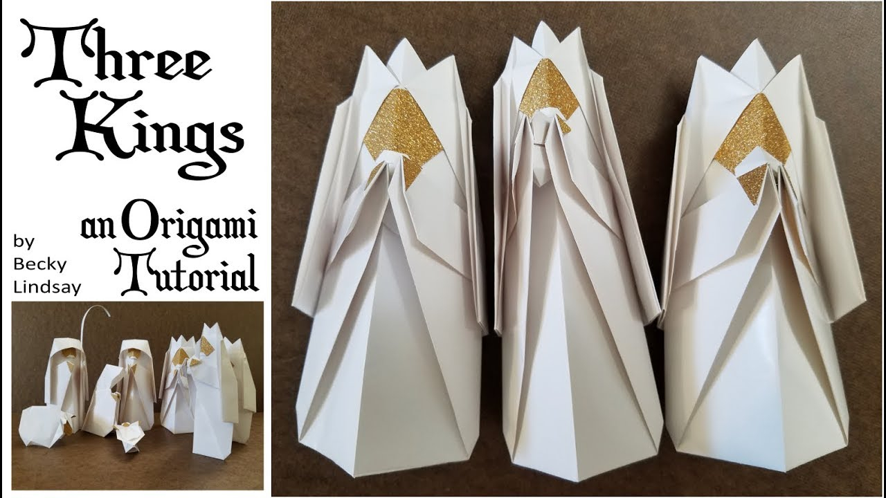 How To Make An Origami Nativity Scene Diy Origami Christmas Nativity The Three Kings