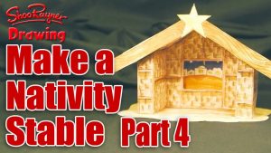 How To Make An Origami Nativity Scene Make A Nativity Scene Part 4 Cut Out Make The Stable