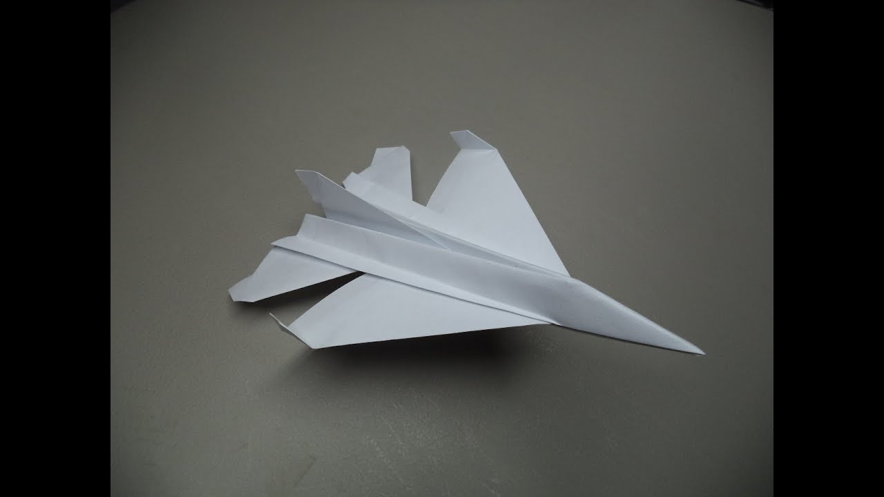 How To Make An Origami Plane How To Fold An Origami F 16 Paper Plane Old Tutorial