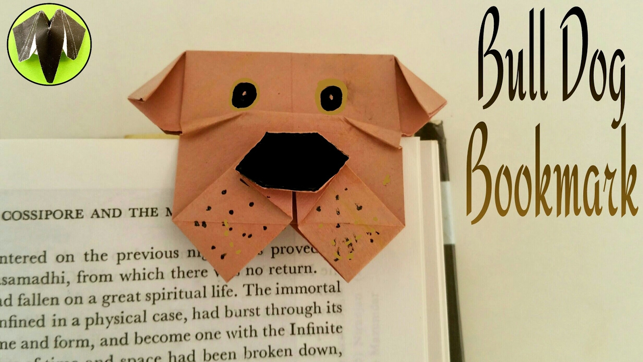 How To Make An Origami Pug How To Make A Paper Bulldog Bookmark Useful Origami Tutorial