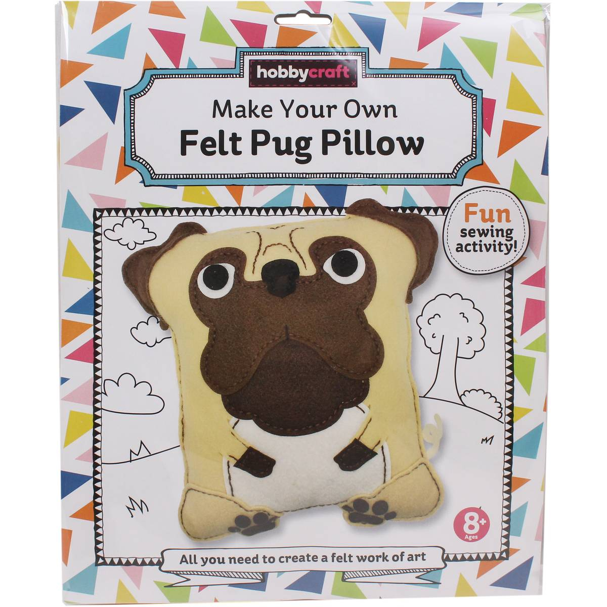 How To Make An Origami Pug Make Your Own Felt Pug Pillow Kit