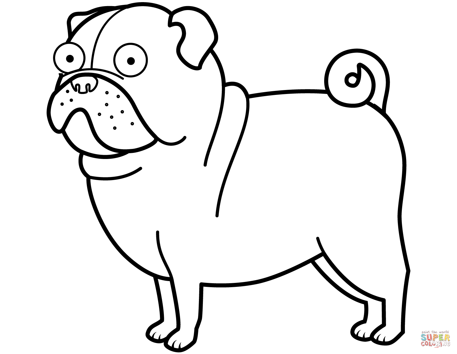 How To Make An Origami Pug Pug Dog Coloring Page Free Printable Coloring Pages