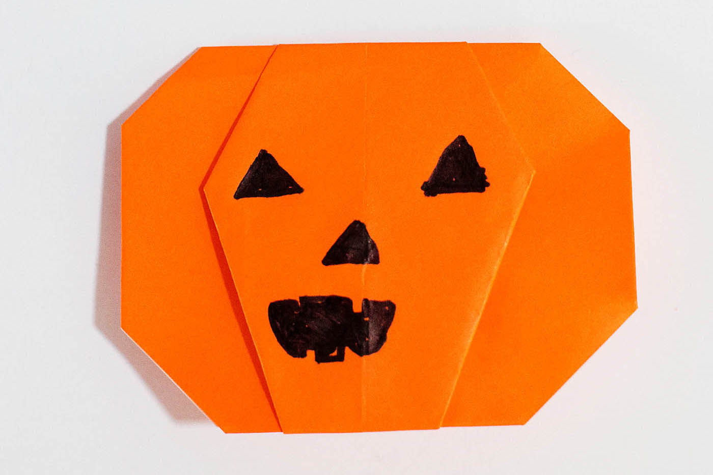 How To Make An Origami Pumpkin Easy Pumpkin Origami All For The Boys