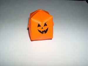 How To Make An Origami Pumpkin Origami Halloween Pumpkin Folding Instructions How To Make A