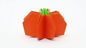 How To Make An Origami Pumpkin Origami Pumpkin Jo Nakashima Halloween