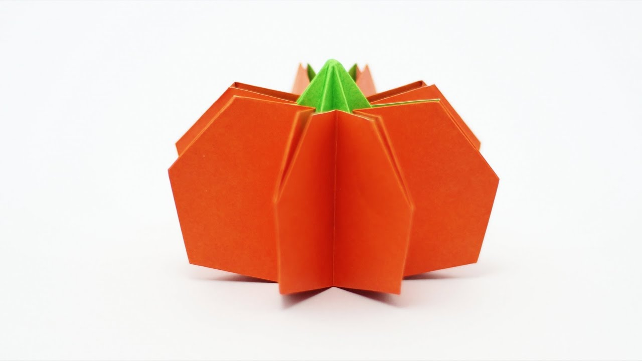 How To Make An Origami Pumpkin Origami Pumpkin Jo Nakashima Halloween