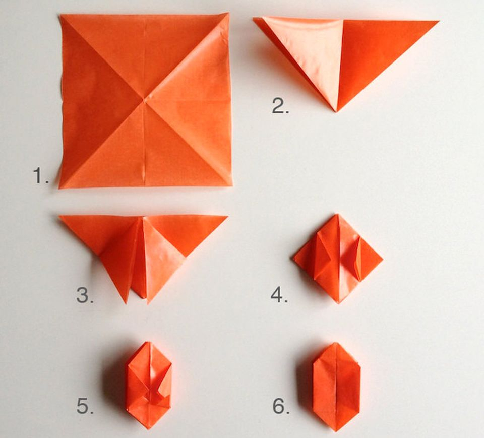 How To Make An Origami Pumpkin Steps To Make Origami Pumpkin Lights For Halloween