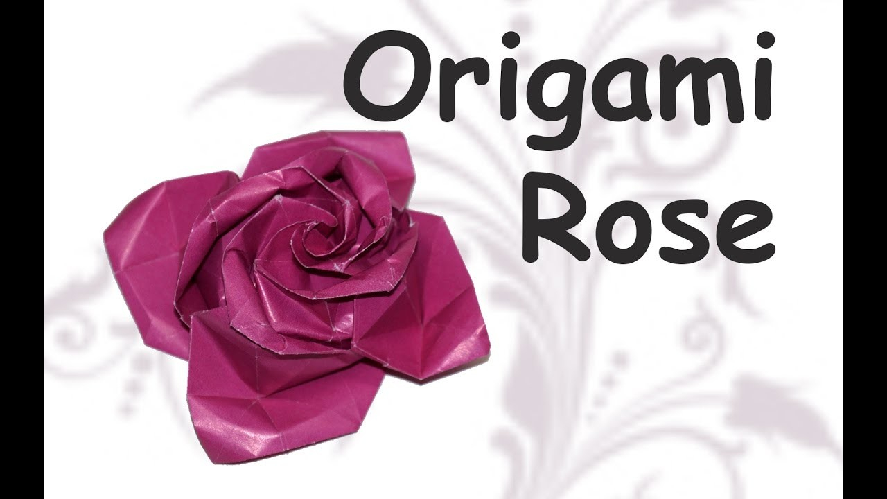 How To Make An Origami Rose Easy Diy Crafts How To Make Origami Rose Diy Beauty And Easy