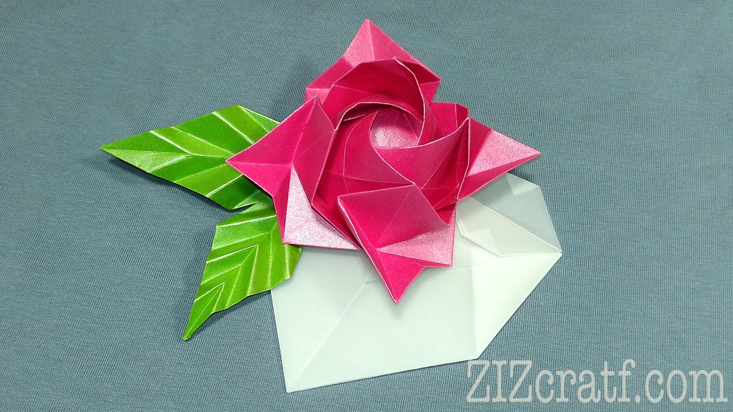 How To Make An Origami Rose Easy Ziz Craft
