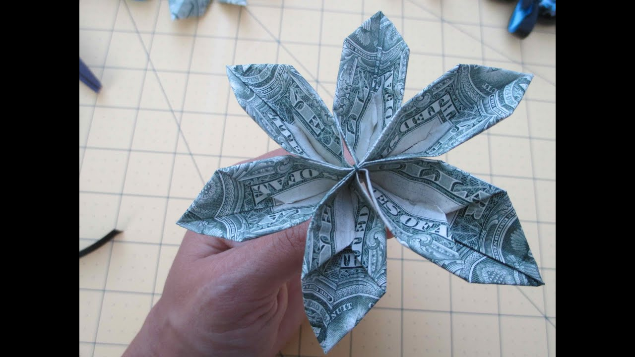 How To Make An Origami Rose Out Of Money How To Make A Money Origami Flower For Leis Asimplysimplelife