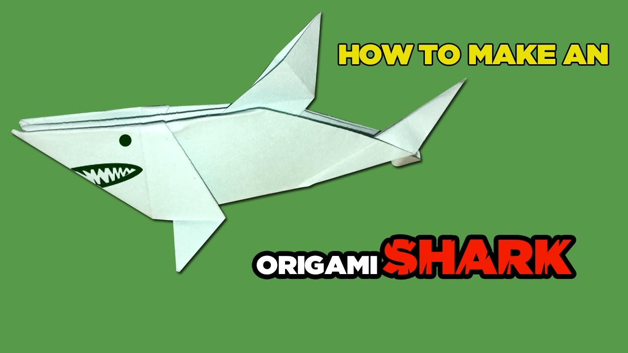 How To Make An Origami Shark Best Origami Paper Easy Origami Shark Origami For Kids