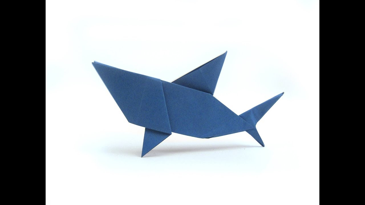How To Make An Origami Shark Easy Origami Shark Origami Easy Tutorial How To Make An Origami Shark