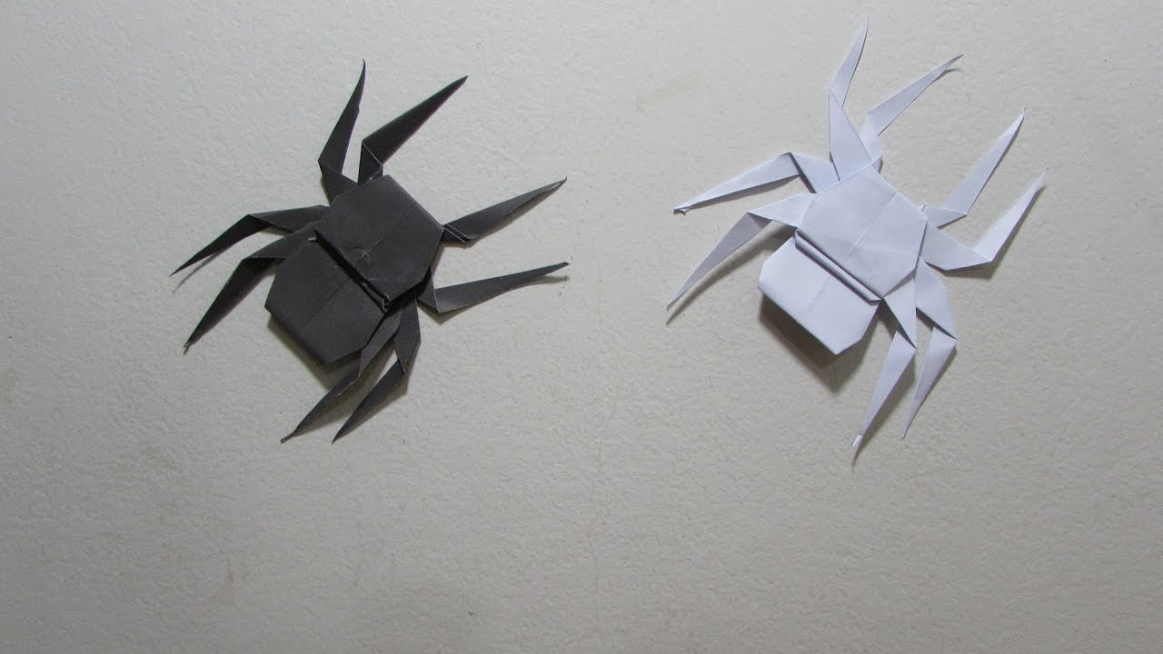 How To Make An Origami Spider How To Make A Paper Spider Easy Tutorial Origami