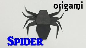 How To Make An Origami Spider How To Make A Paper Spider Origami Spider Tutorial Only One Paper