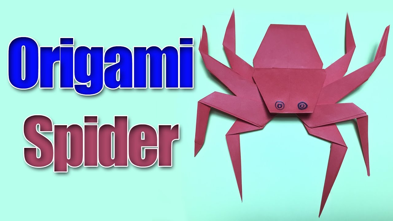 How To Make An Origami Spider How To Make An Origami Spider Step Step Origami Spider Tutorial Origami Vtl