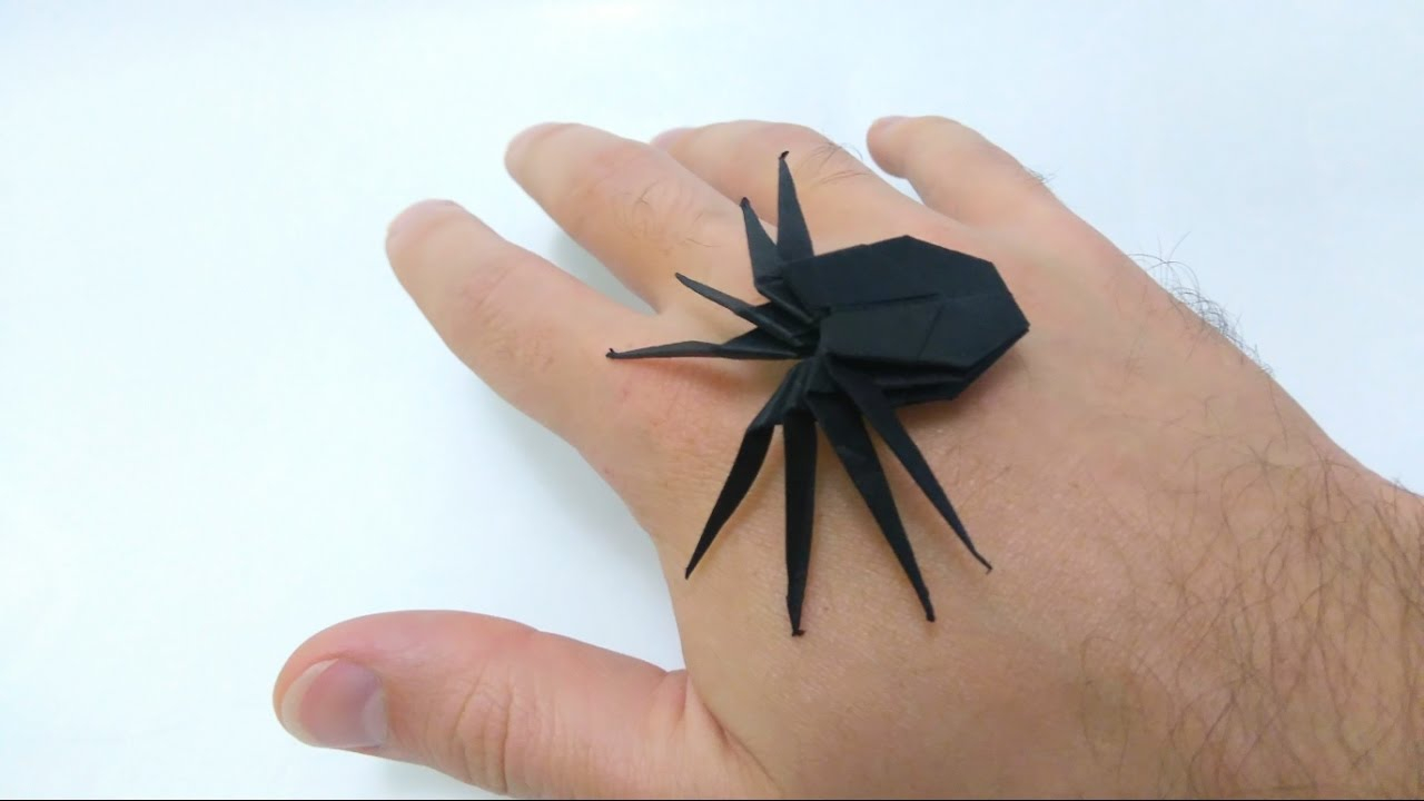 How To Make An Origami Spider How To Make Creepy Origami Spider