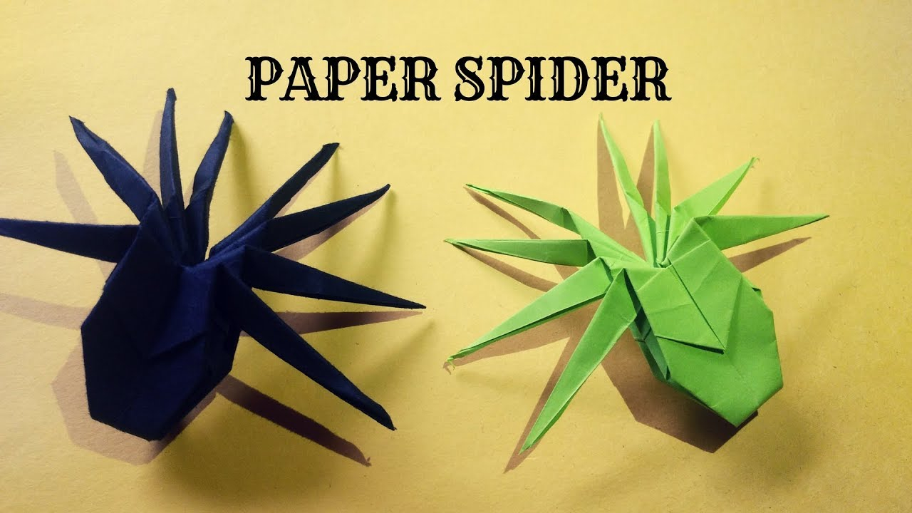 How To Make An Origami Spider How To Make Spider Paper Easy Origami Spider Innovationizer