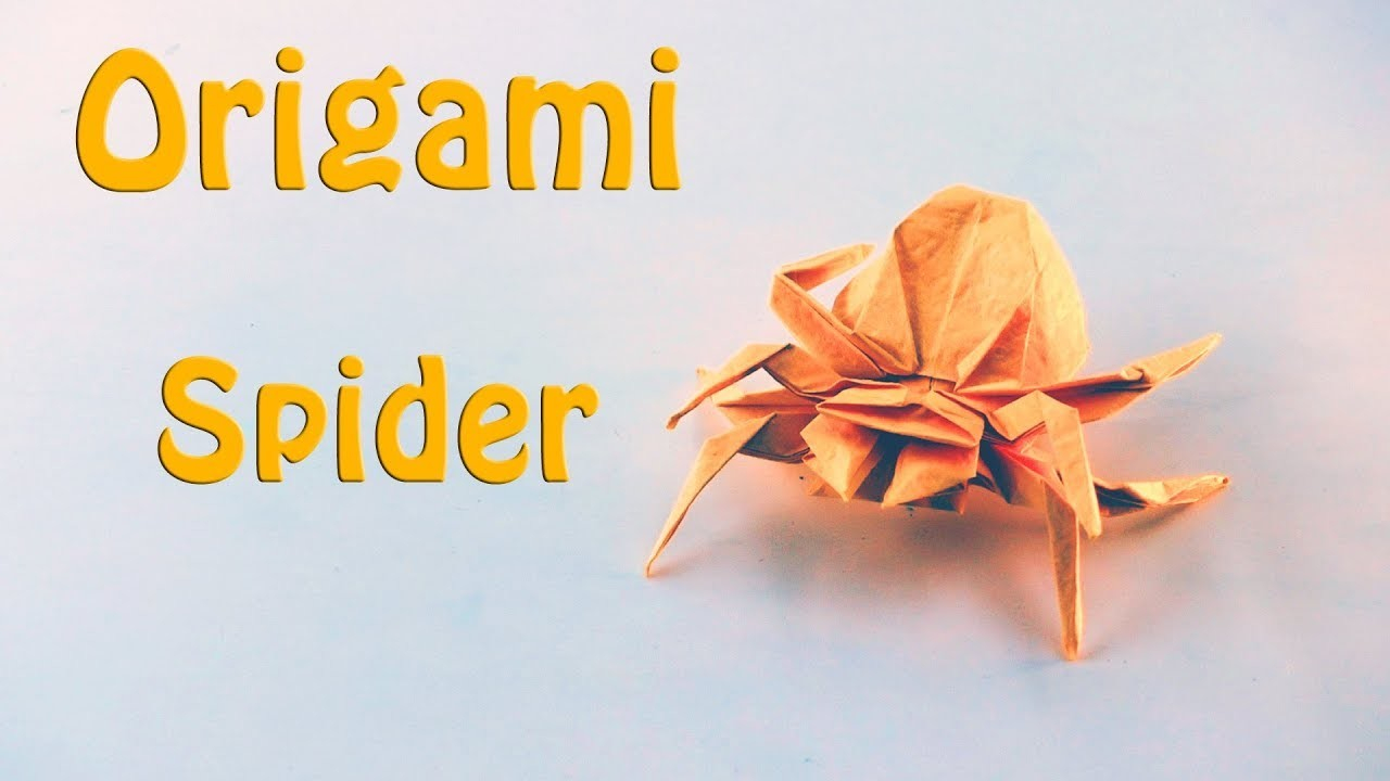 How To Make An Origami Spider Origami Spider How To Make A Paper Spider