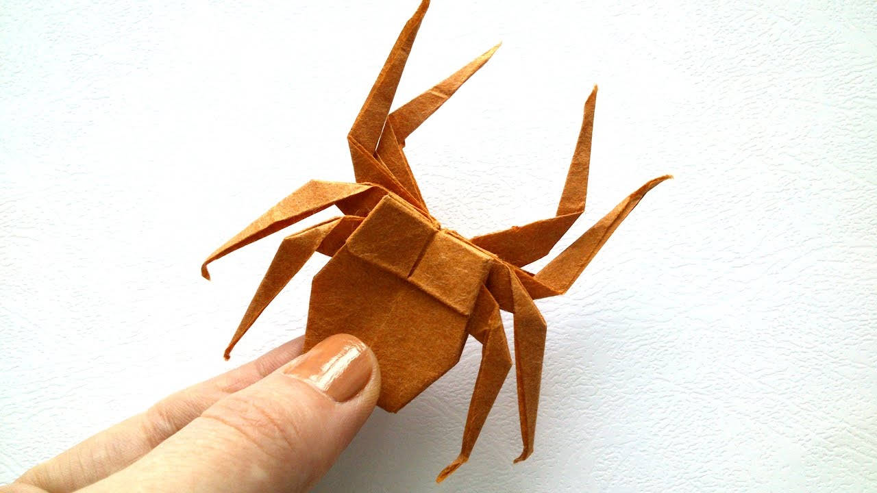 How To Make An Origami Spider Origami Spider Origami Tutorial Paper Spider
