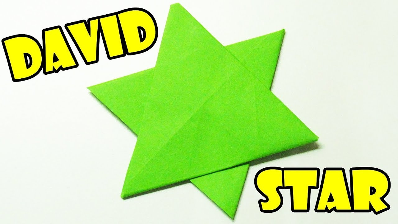How To Make An Origami Star Of David How To Make Easy Origami Star Origami David Star