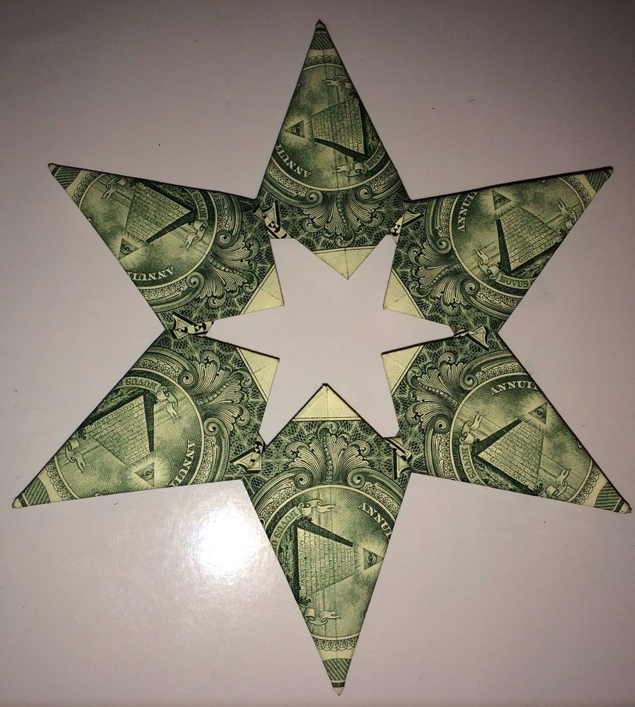 How To Make An Origami Star Of David Origami 5 Pointed Star Dollar
