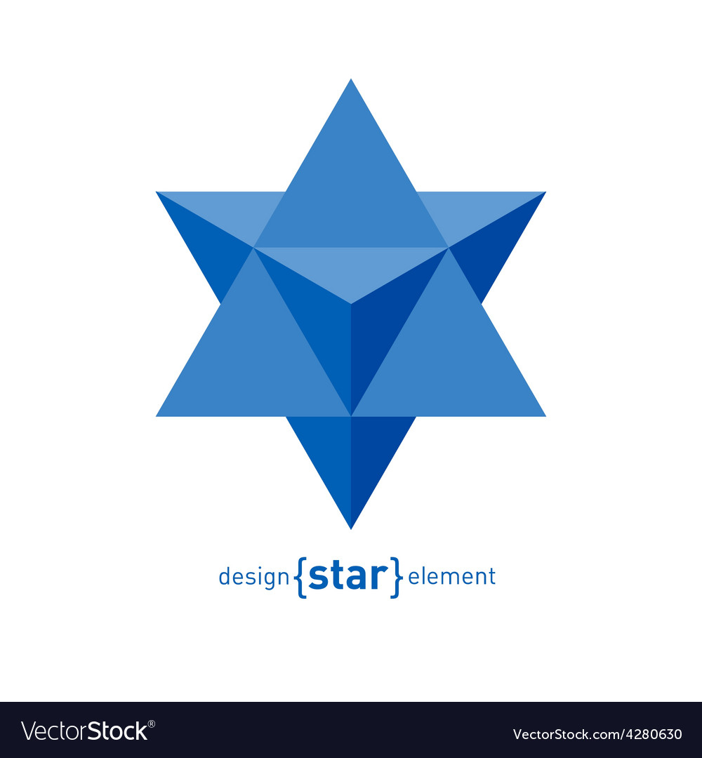 How To Make An Origami Star Of David Star Of David Abstract Design Element