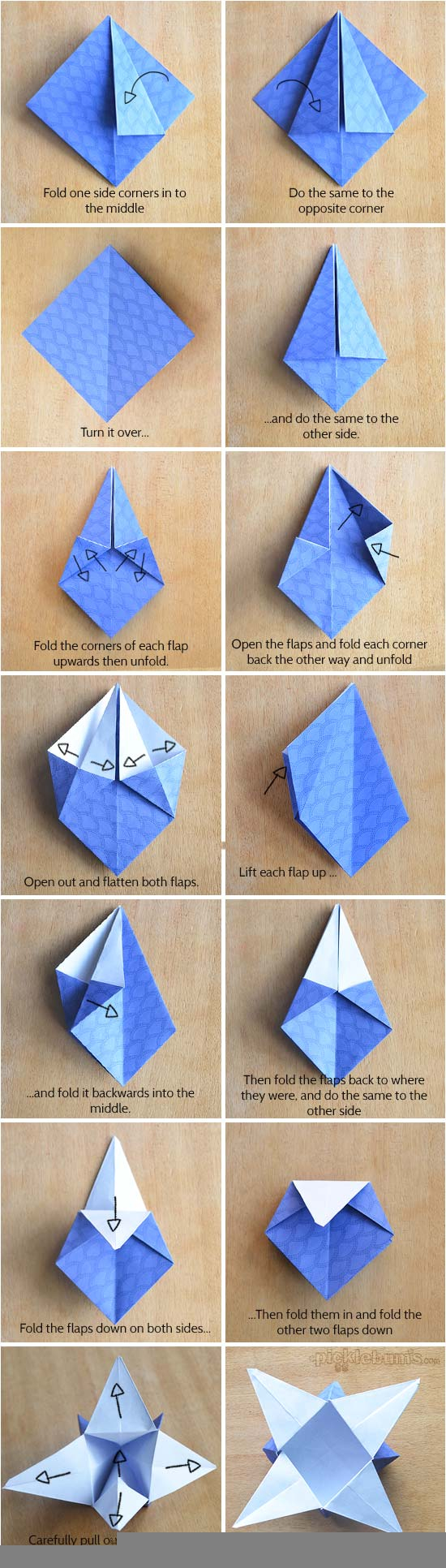 How To Make An Origami Star Origami Star Boxes With Printable Origami Paper Picklebums