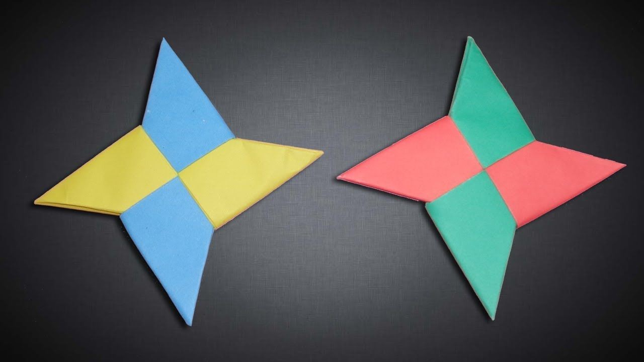 How To Make An Origami Star Star Papercraft How To Make Four Blades Paper Ninja Star Shuriken
