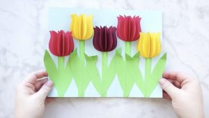 How To Make An Origami Tulip Gorgeous 3d Paper Tulip Flower Craft