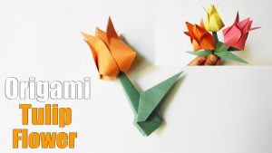 How To Make An Origami Tulip How To Make An Origami Tulip Flower Easy Paper Flower Tutorial