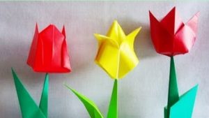 How To Make An Origami Tulip Origami Tulip How To Make An Origami Tulip Flower Making Beautiful Paper Tulip Flowers