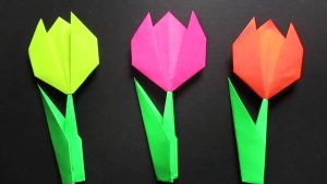 How To Make An Origami Tulip Tulip Flower Easy Origami Tulip Flower Instructions
