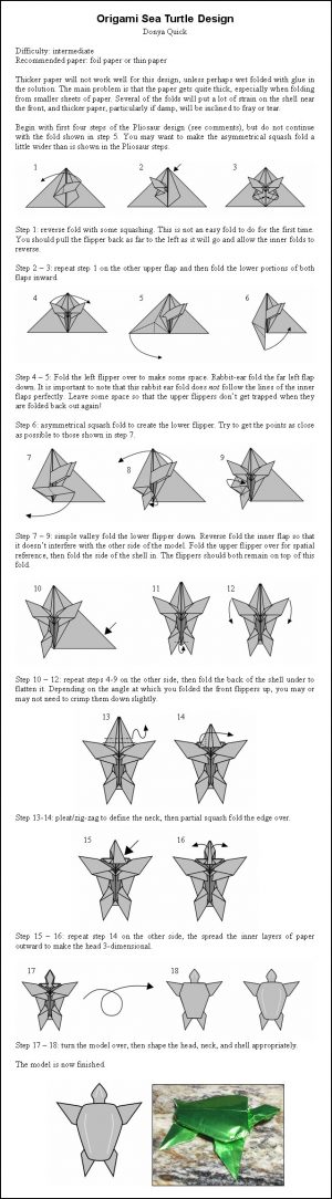 How To Make An Origami Turtle Step By Step Amazing Of Origami Turtle Instructions Sea Instr On