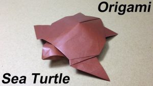 How To Make An Origami Turtle Step By Step How To Make A Paper Animal Origami Sea Turtle