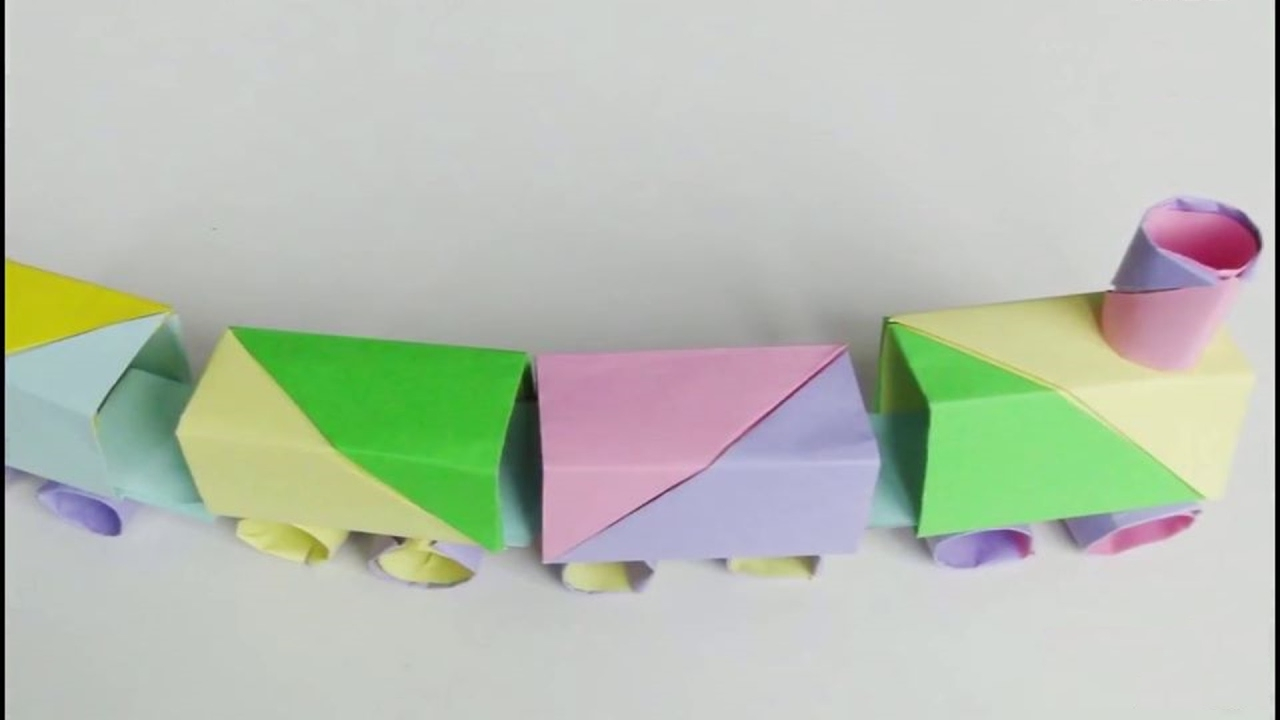 How To Make Cool Origami Toys How To Make An Origami Toys Train